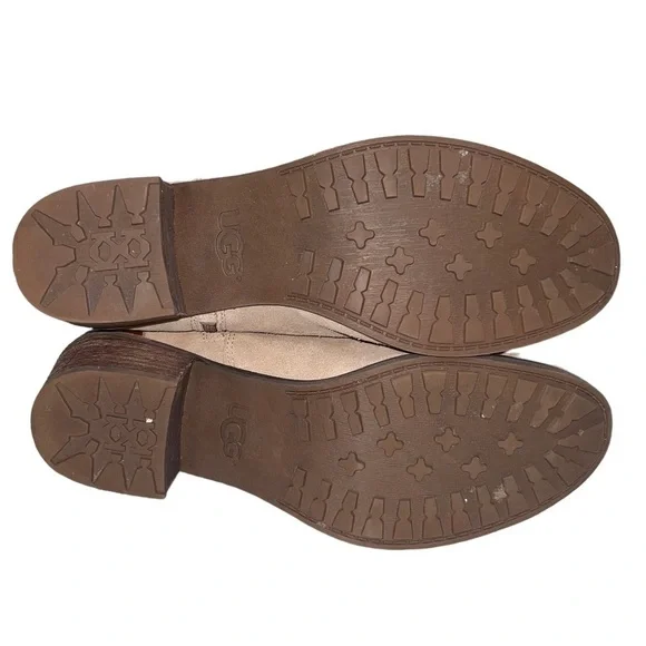 UGG Briar suede leather boots. Color is Sugar alone tan. Size 10 GUC - Picture 9 of 16